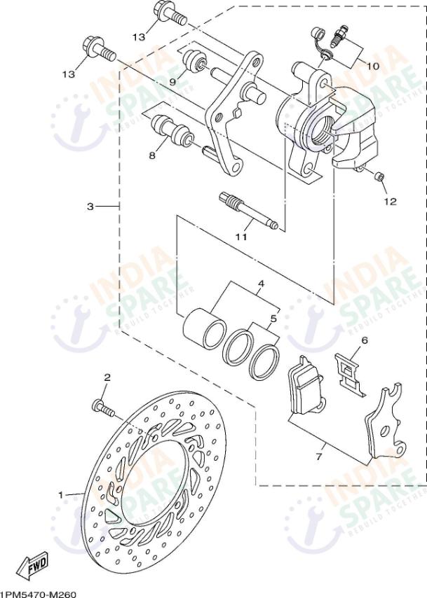 FRONT BRAKE CALIPER